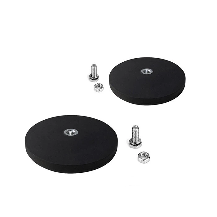 Rectangular Base Magnet Rubber Coated Magnets